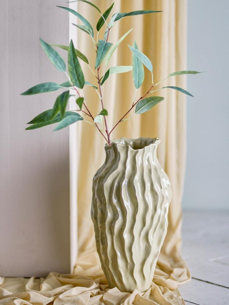 Bloomingville VALERIA Ceramiczny Wazon do Kwiatów 38 cm / Szary
