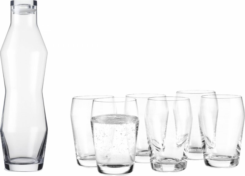 Holmegaard PERFECTION Karafka 1,1 l + 6 Szklanek do Wody / Zestaw Prezentowy