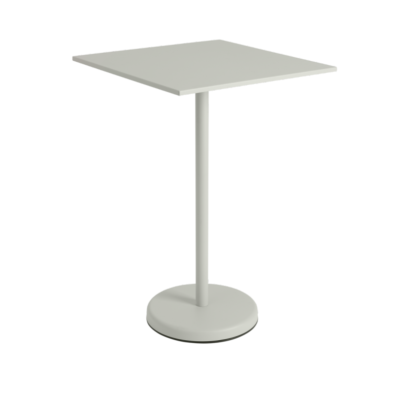 Muuto LINEAR Kwadrat Ogrodowy Stolik Kawowy 70 cm / Wys. 105 cm / Szary