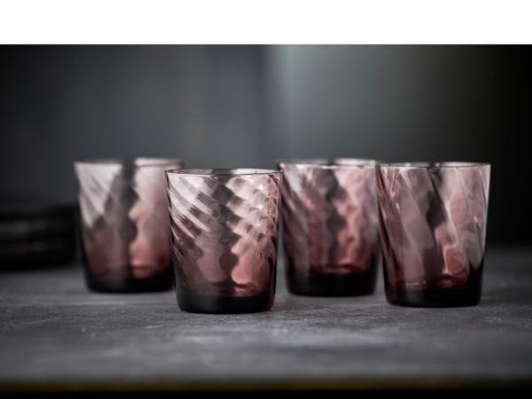 Lyngby Glass VIENNA Szklanki Niskie 300 ml 4 Szt. / Różowe