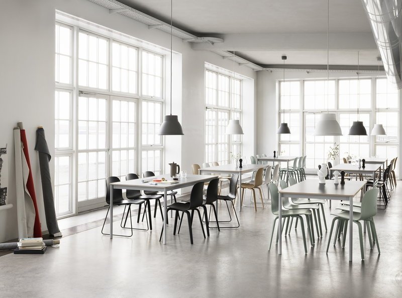 Muuto VISU Krzesło Drewniane - Zielone Dusty Green 2 Szt.