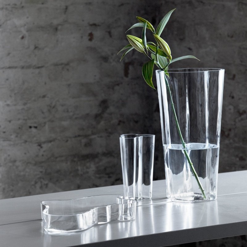 Iittala AALVAR AALTO Wazon do Kwiatów 22 cm / Niebieski Ultramaryna