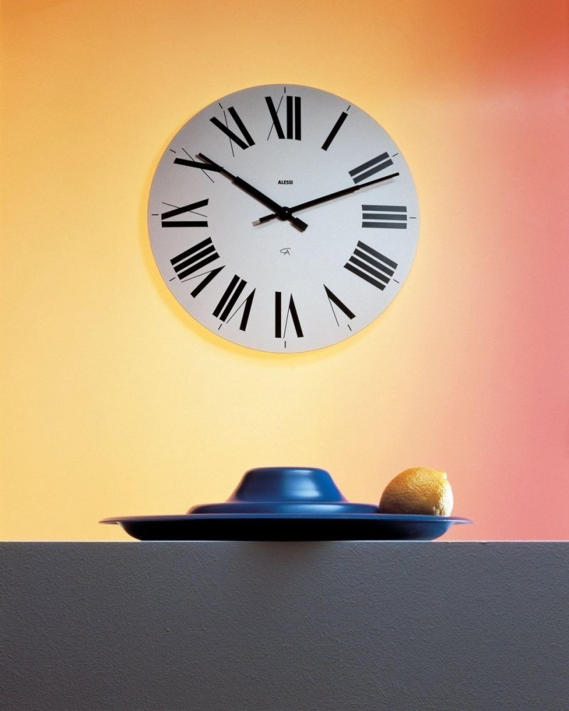 Alessi FIRENZE Zegar Ścienny 36 cm / Biały