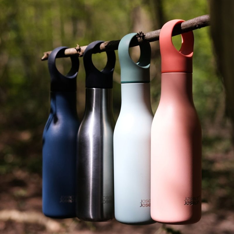 Joseph Joseph LOOP Stalowa Butelka Termiczna 500 ml Różowa
