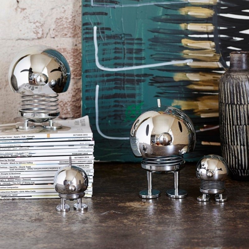 Hoptimist BUMBLE Metalowa Figurka Optymisty z Serduszkiem S Chrom - I Love U