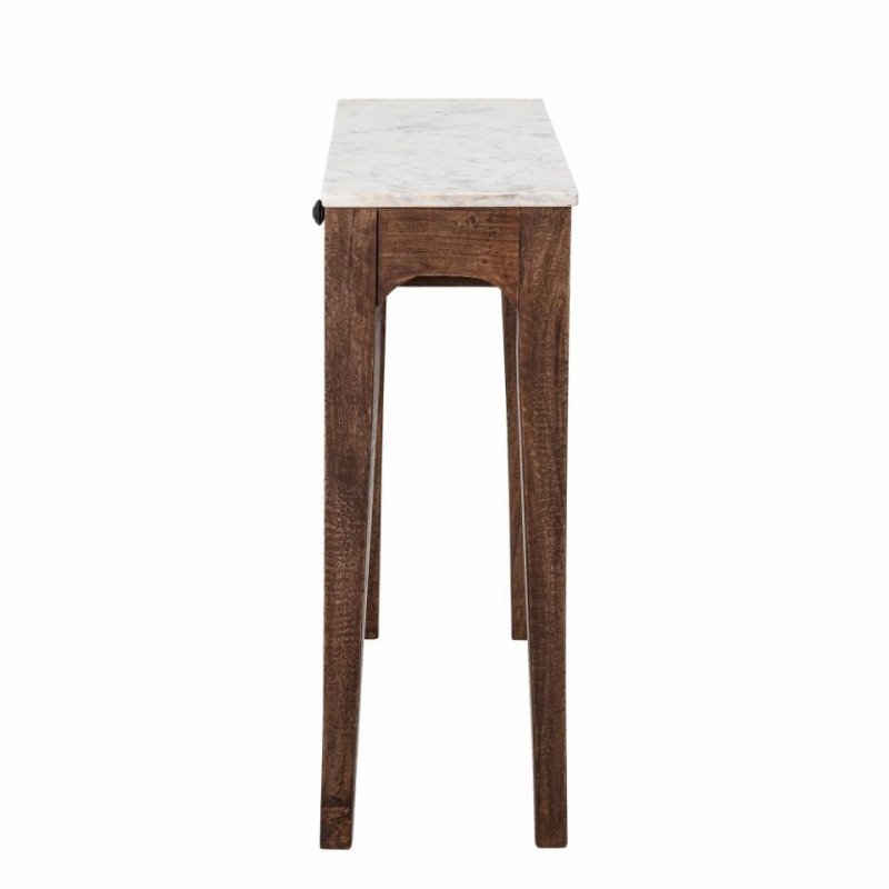 Bloomingville HAUGE Drewniana Konsola z Marmurowym Blatem