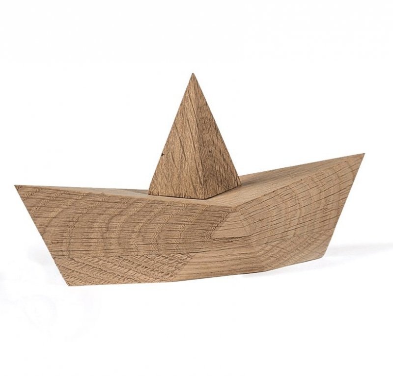 boyhood ADMIRAL Drewniana Figurka - Statek 20 cm Dąb Naturalny