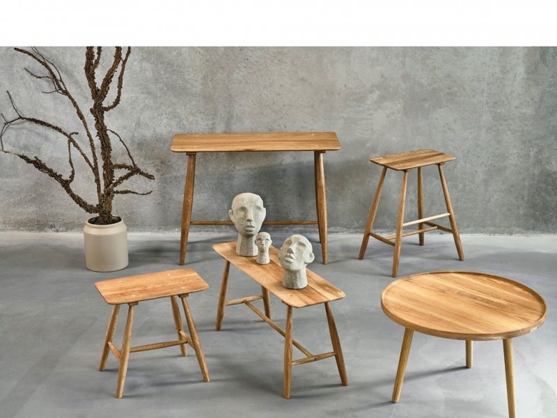 Villa Collection OAK Ławka z Dębu Olejowanego 90 cm
