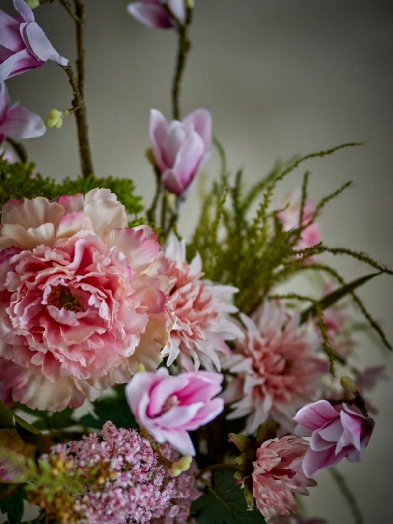 Dekoracyjny bukiet sztuczny różowy