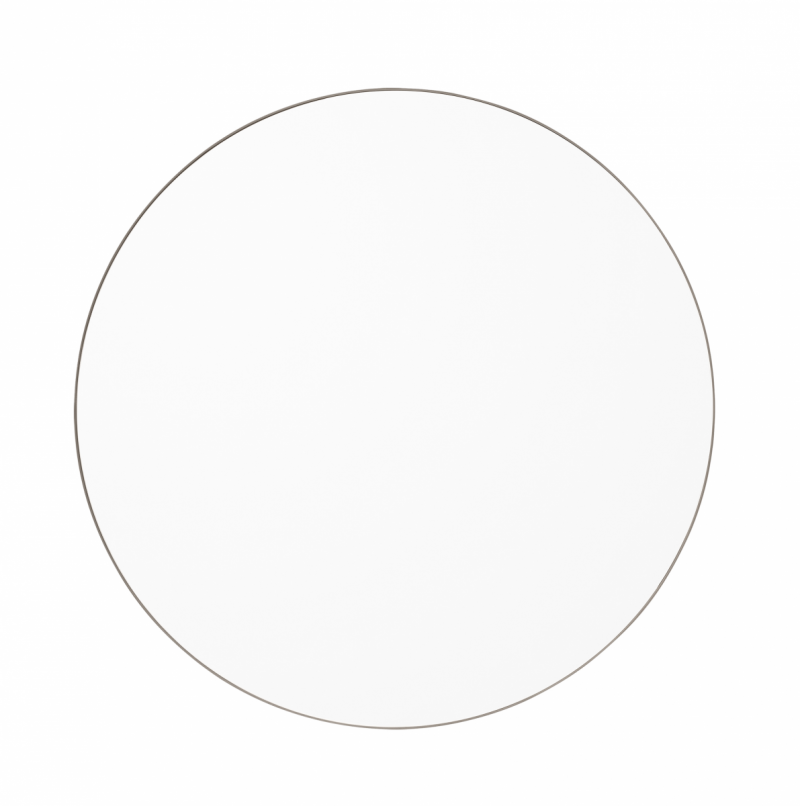 AYTM - CIRCUM Lustro Ścienne Okrągłe 70 cm Taupe - Tafla Klasyczna