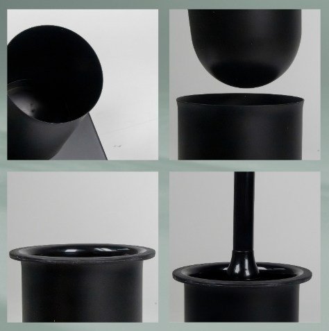 Uchwyt na papier toaletowy i szczotka Devin