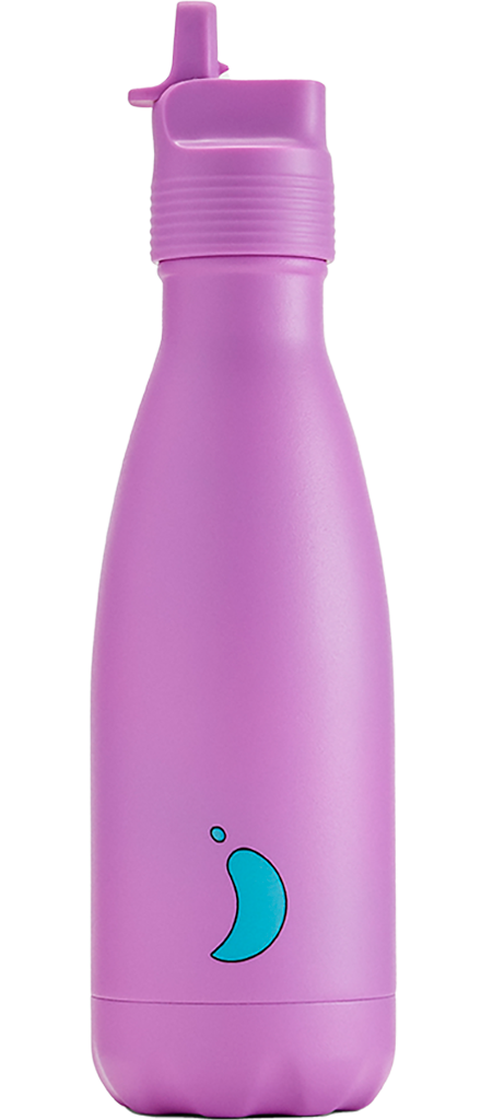 Chilly's ORIGINAL KIDS Stalowa Butelka do Wody dla Dzieci 350 ml / Fioletowa