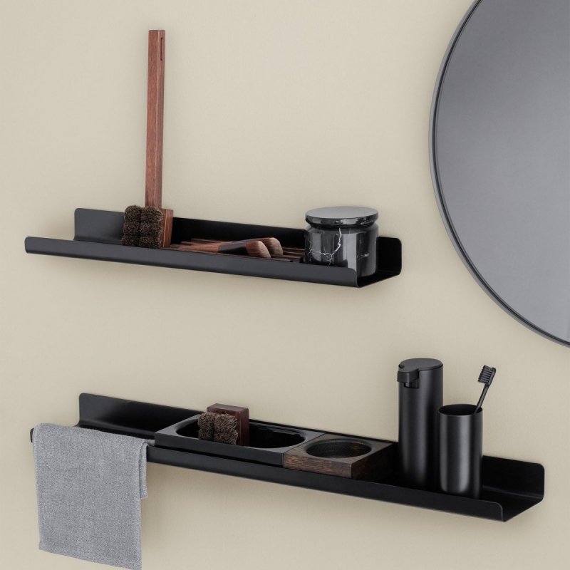 Blomus MODO Ścienna Półka Łazienkowa 71 cm Czarna