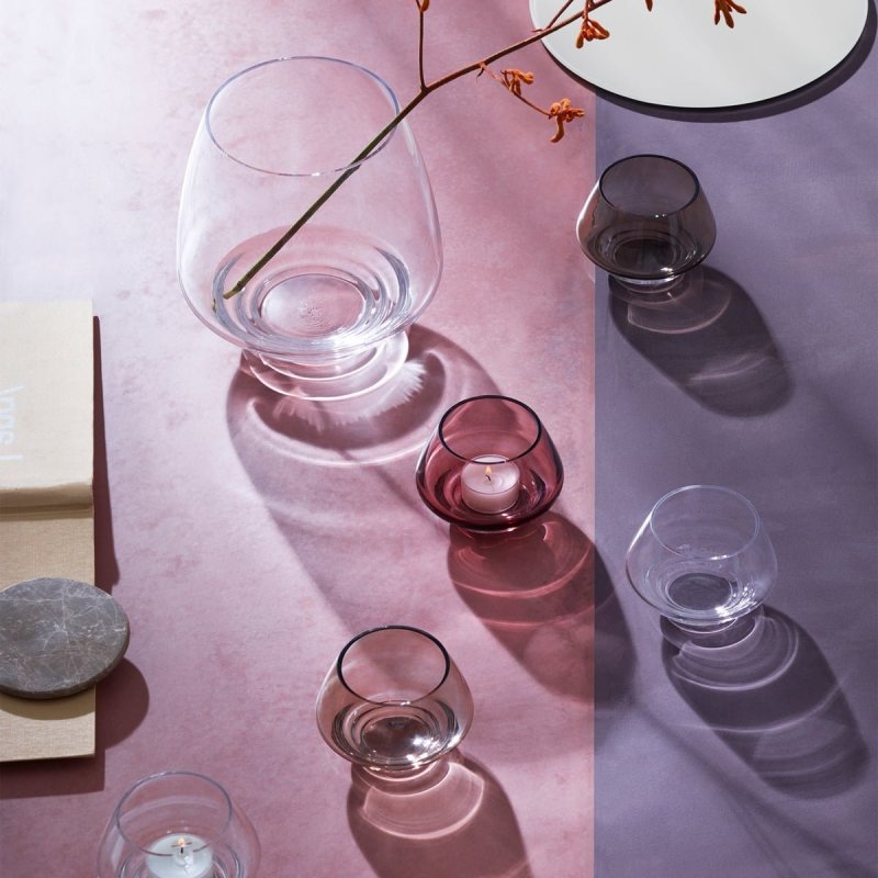 Holmegaard FLOW Świecznik Tealight / Granatowy