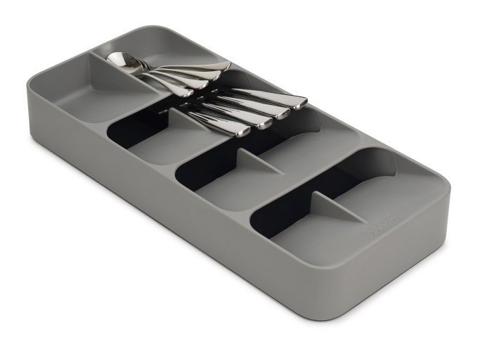 Joseph Joseph DRAWER Podwójny Organizer na Sztućće - Wkład do Szuflady Szary