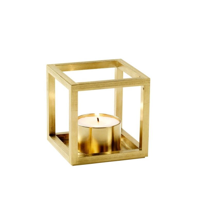 by Lassen KUBUS T Świecznik Tealight - Złoty / Odcień Mosiądz