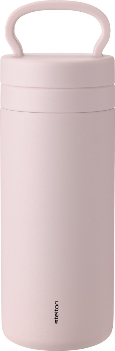 Stelton TABI Stalowy Kubek Termiczny 400 ml / Różowy