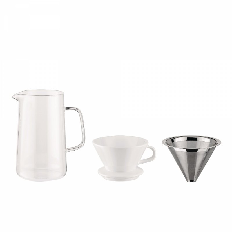 Alessi COFFEE Dzbanek - Karafka z Filtrem do Parzenia Kawy w Stylu Slow Coffee