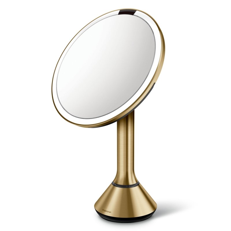 simplehuman SENSOR Lustro Kosmetyczne do Makijażu - Powiększające, z Podświetleniem / Złote