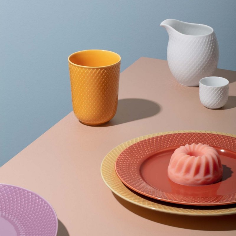 Lyngby Porcelain RHOMBE COLOR Talerz Płaski 27 cm Sand