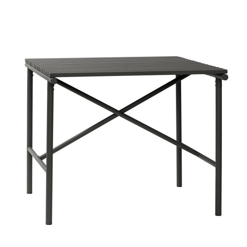 Hübsch VILLA Stalowy Stół Ogrodowy Kwadratowy 90 cm Czarny