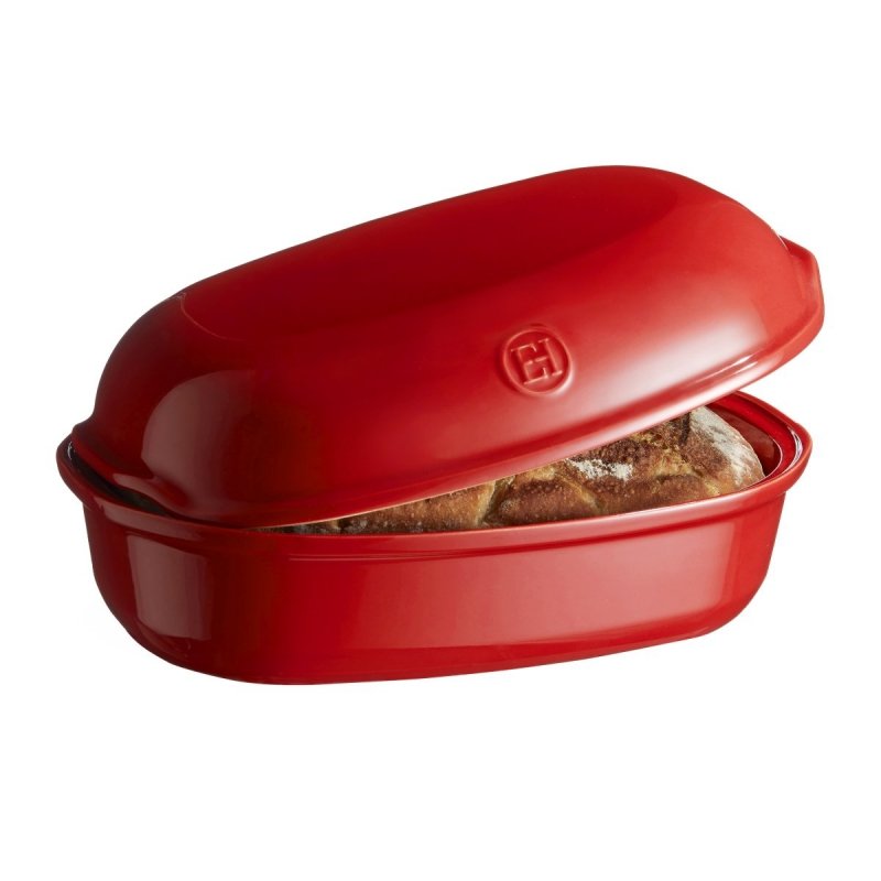 Emile Henry ARTISAN Ceramiczna Forma do Pieczenia Chleba 3,35 l Czerwona