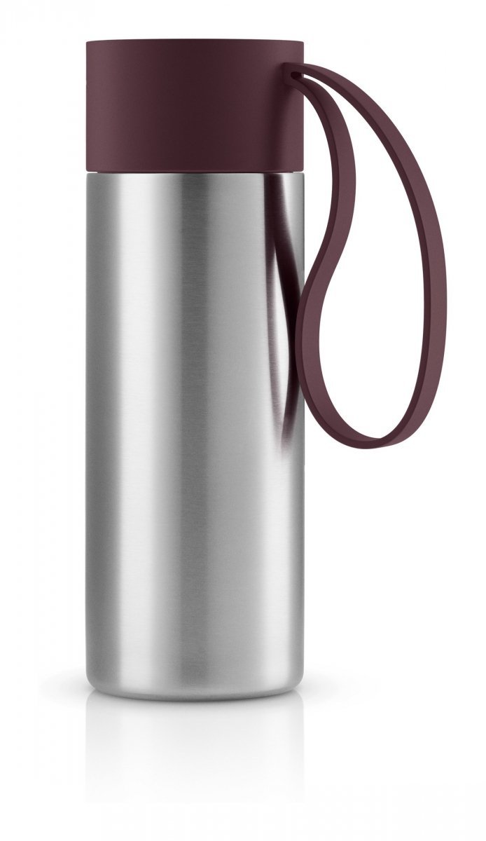 Eva Solo TO GO CUP Kubek Termiczny z Uchwytem - Ciemny Bordo