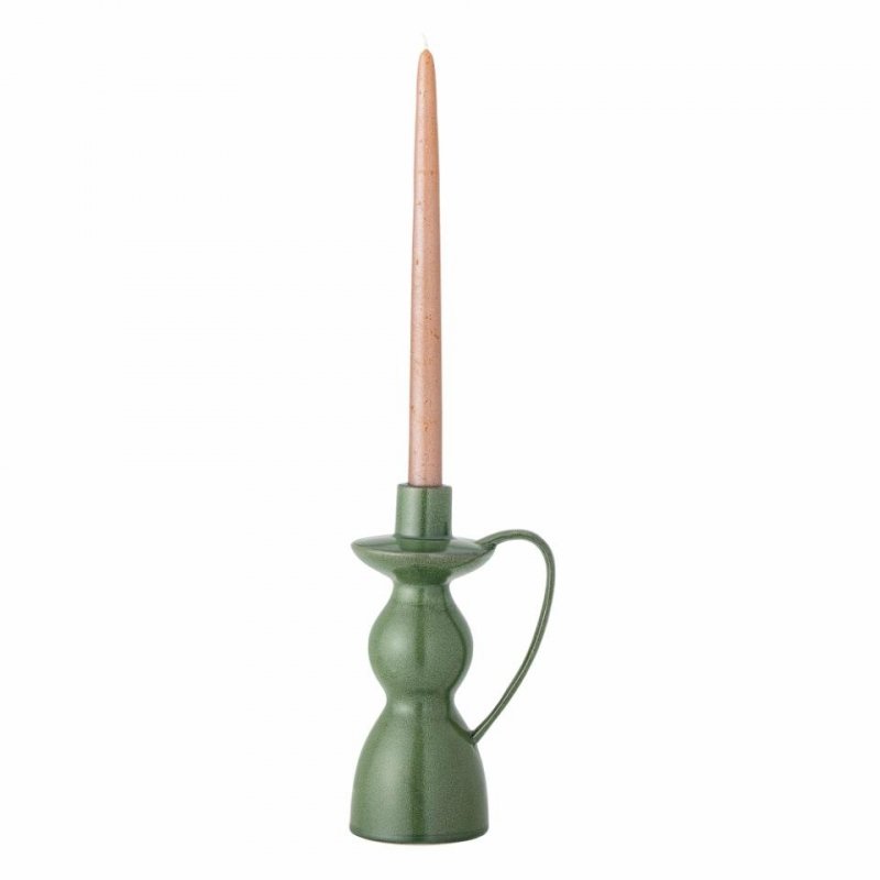 Bloomingville FIJA Świecznik Ceramiczny / Zielony