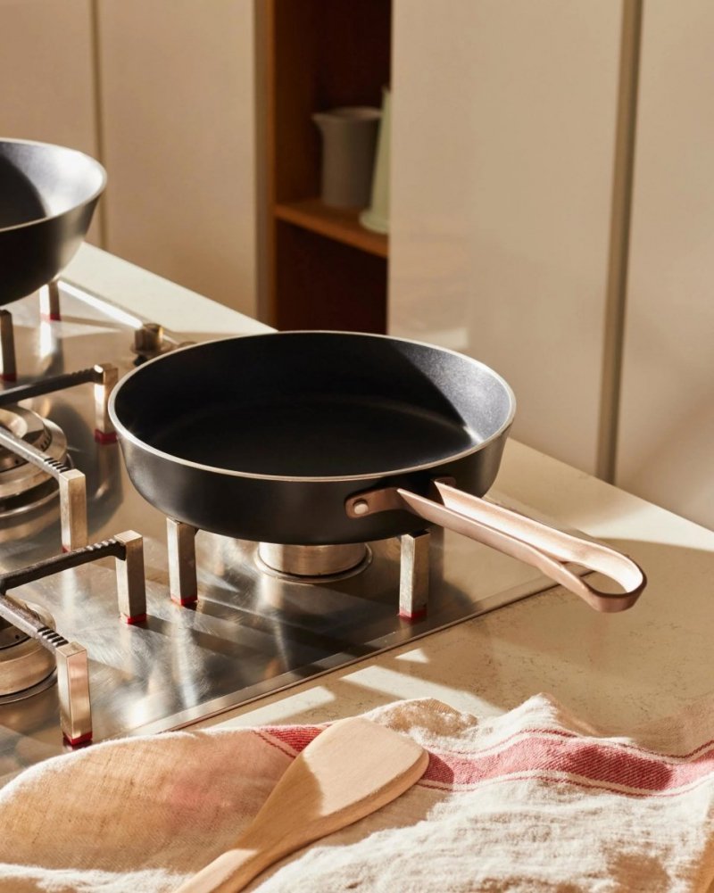 Alessi EDO Patelnia 28 cm z Powłoką Nieprzywierającą - Czarna