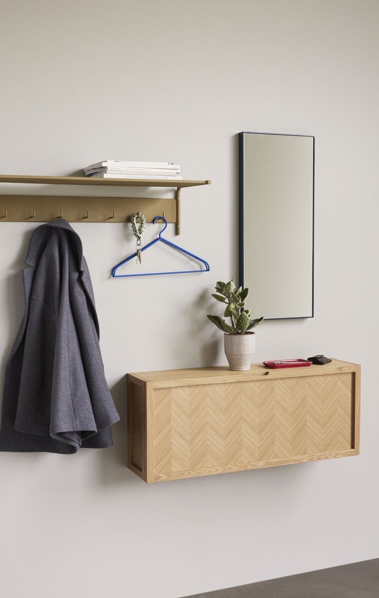 Hubsch HERRINGBONE Dębowa Szafka 100 cm / Ścienna Półka na Buty
