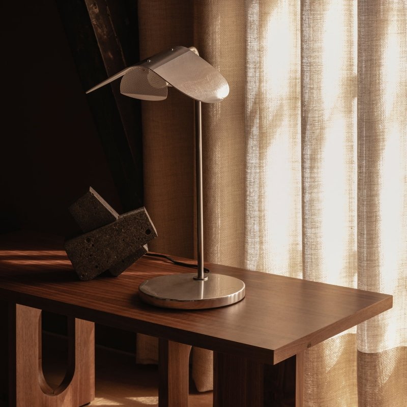 Audo WING Lampa Stołowa - Biurkowa Srebrna / Aluminium