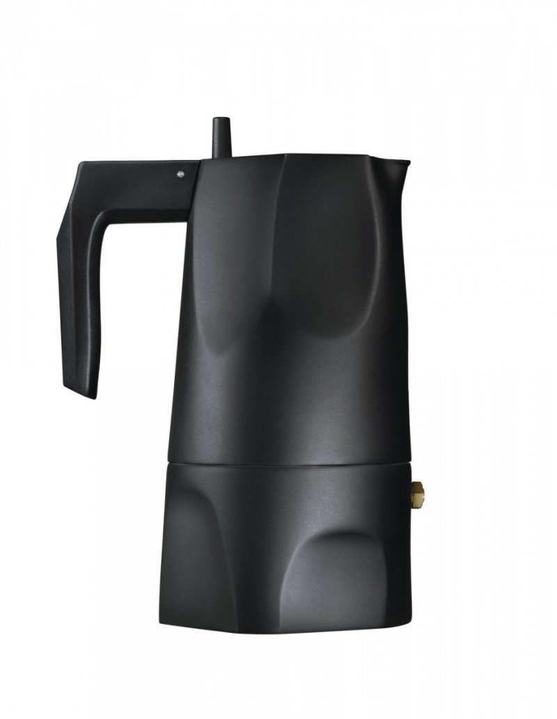 Alessi OSSIDIANA Kawiarka - Zaparzacz do Espresso 150 ml Czarna