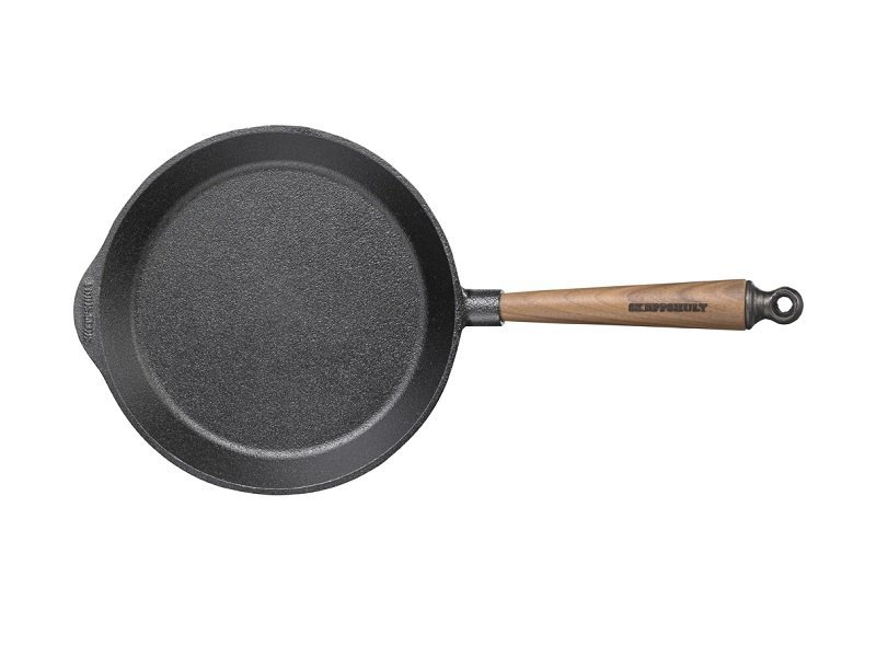 Skeppshult CLASSIC Patelnia Żeliwna 24 cm / Uchwyt Drewno Orzech