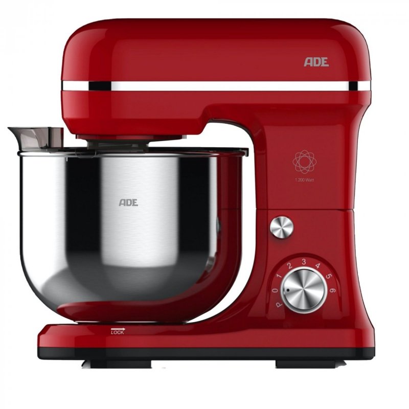 Ade KITCHEN Mikser Planetarny 1200 W / Czerwony
