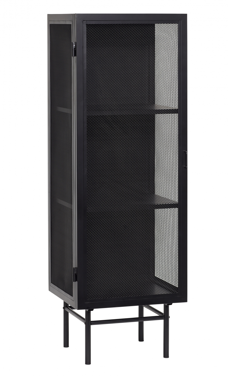 Hübsch NORDIC Witryna Metalowa 150 cm / Czarna
