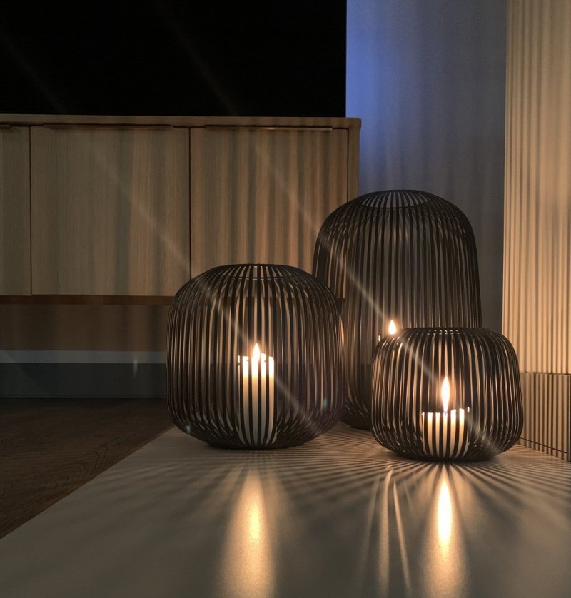 Blomus LITO Lampion - Świecznik 27 cm Czarny