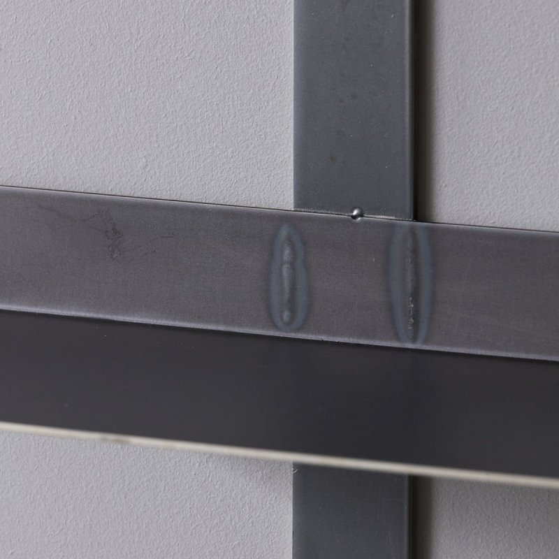 House Doctor TAG Podwójna Półka Ścienna 80 cm Czarna