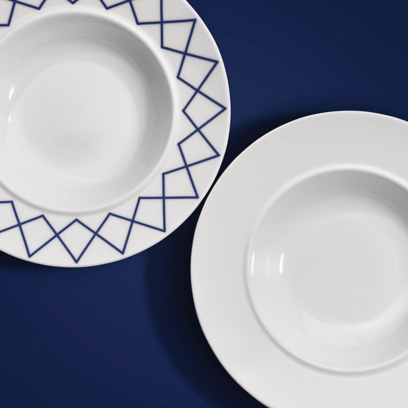 Alessi LA BELLA TAVOLA Talerz Deserowy 20 cm 4 Szt. / Biały