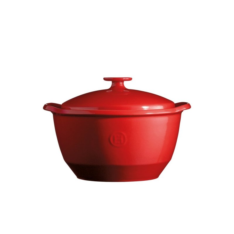 Emile Henry - Garnek Ceramiczny do Duszenia 2 l Czerwony