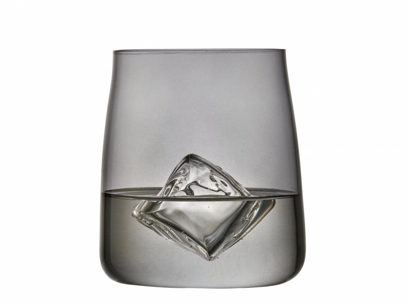 Lyngby Glas ZERO Szklanki do Wody 420 ml 4 Szt. / Szare