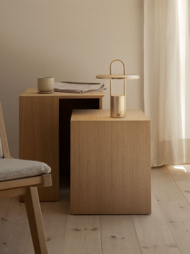 Stelton PIER Bezprzewodowa Lampa LED 25 cm / Złota