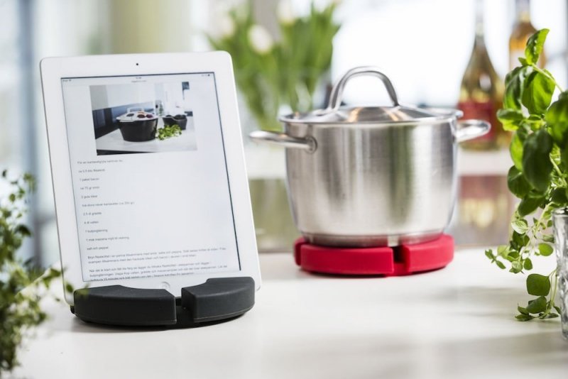 Sagaform COOK'N READ Podkładka pod Garnek - Uchwyt na Tablet - Czarny