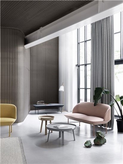 Muuto OSLO Sofa 2-Osobowa - Tkanina Ciemnozielona Steelcut Trio 966