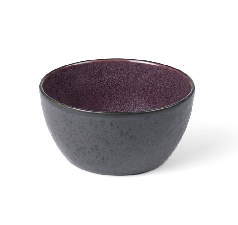 Bitz BLACK Miska 12 cm 4 szt. Czarna - Środek Fioletowy