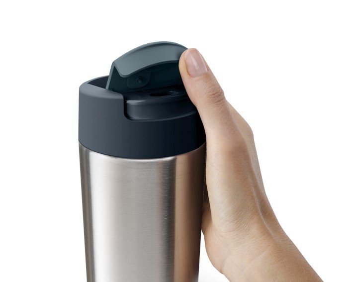 Joseph Joseph SIPP Kubek Podróżny 454 ml / Stalowy