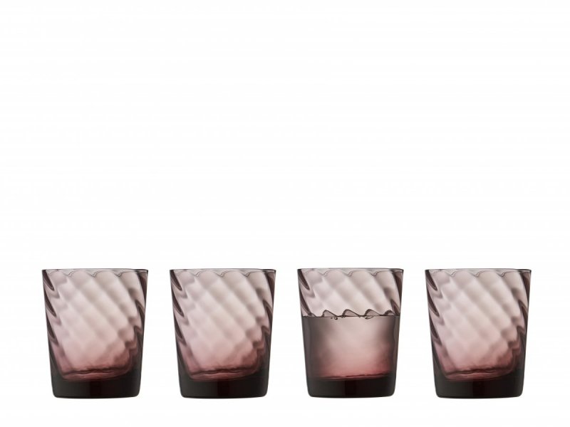 Lyngby Glas VIENNA Szklanki do Wody 300 ml 4 Szt. / Różowe