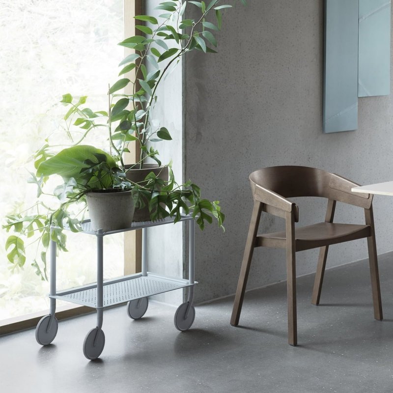 Muuto FLOW Wózek na Kółkach 2 Półki / Taupe