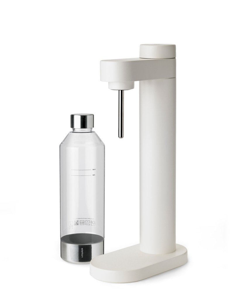 Stelton BRUS CARBONATOR Ekspres do Gazowania - Stalowy Saturator do Wody Gazowanej / Biały