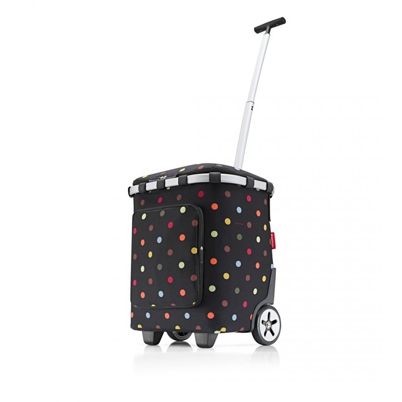 Reisenthel CARRYCRUISER PLUS FRAME Wózek na Zakupy / Dots - Czarny w Kolorowe Kropki
