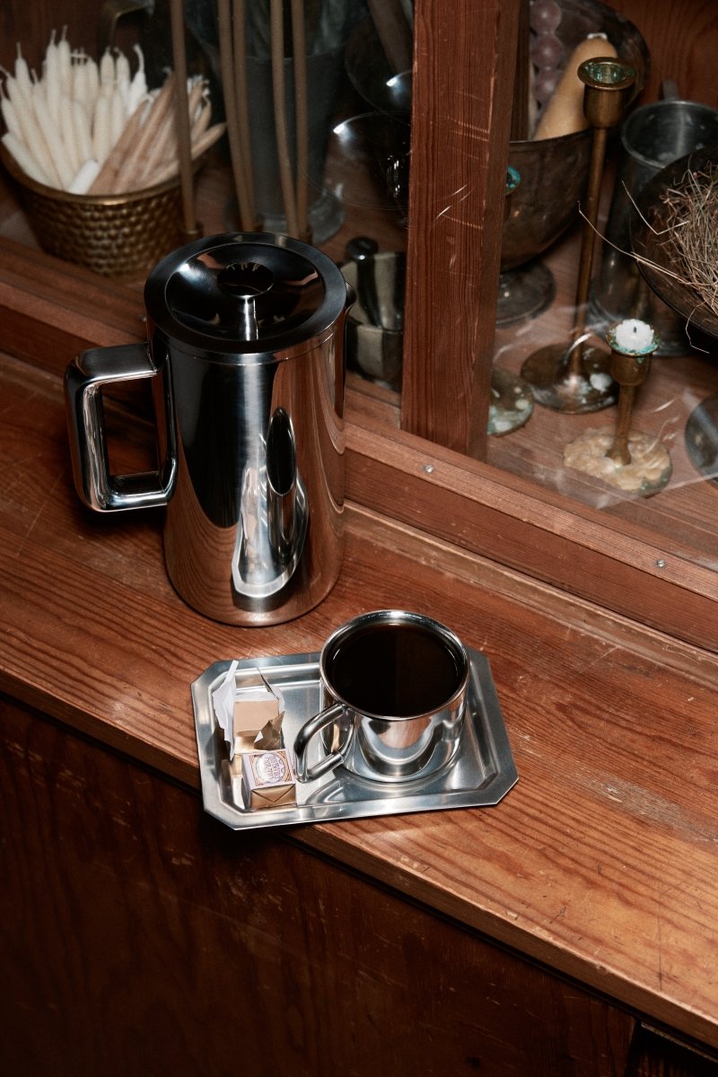 Aarke French Press stalowy zaparzacz tłokowy 1 litr